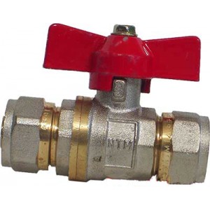 Metal-plastic ball valve 20x20 JG (brass ball)