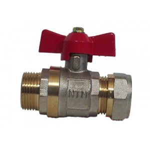 Valve for metal-plastic pipes 16x1/2" N JG (brass ball)