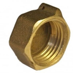 Plug brass 1/4" V  reinforced