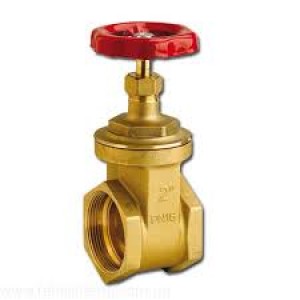 Gate valve 1 1/2 brass coupling   JG