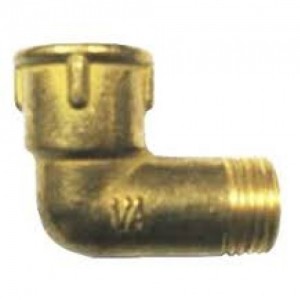 Ugol brass 1/2 NV short  for gasket faceted with shoulder reinforced