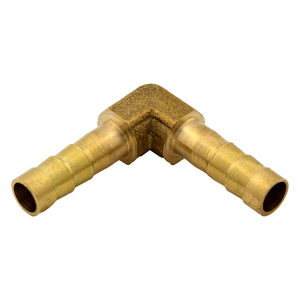 Shtutser-connective angle brass ф 12 mm for hoses reinforced