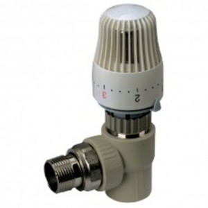 Kran  thermostatic with thermal head 25x3/4 uglovoy PPR KOER
