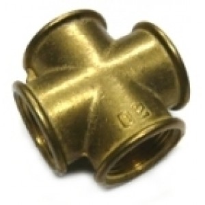 Brass crosspiece 1/2" V V V V