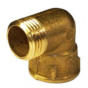 Corner brass 1/2 NV Short trimmed for gasket reinforced