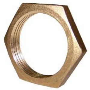 Locknut 1/2" light brass