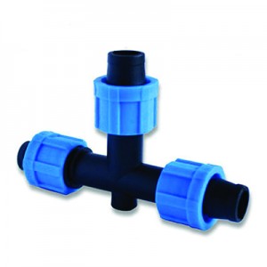 clamping tee for drip tape   (SL 009)