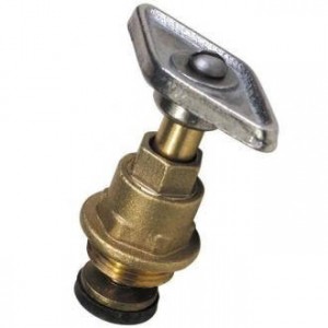 Латунная кран букса вентиля 1" VA с маховиком