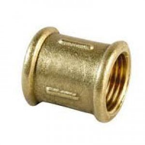 Coupling brass 1/2 extended (reinforced)